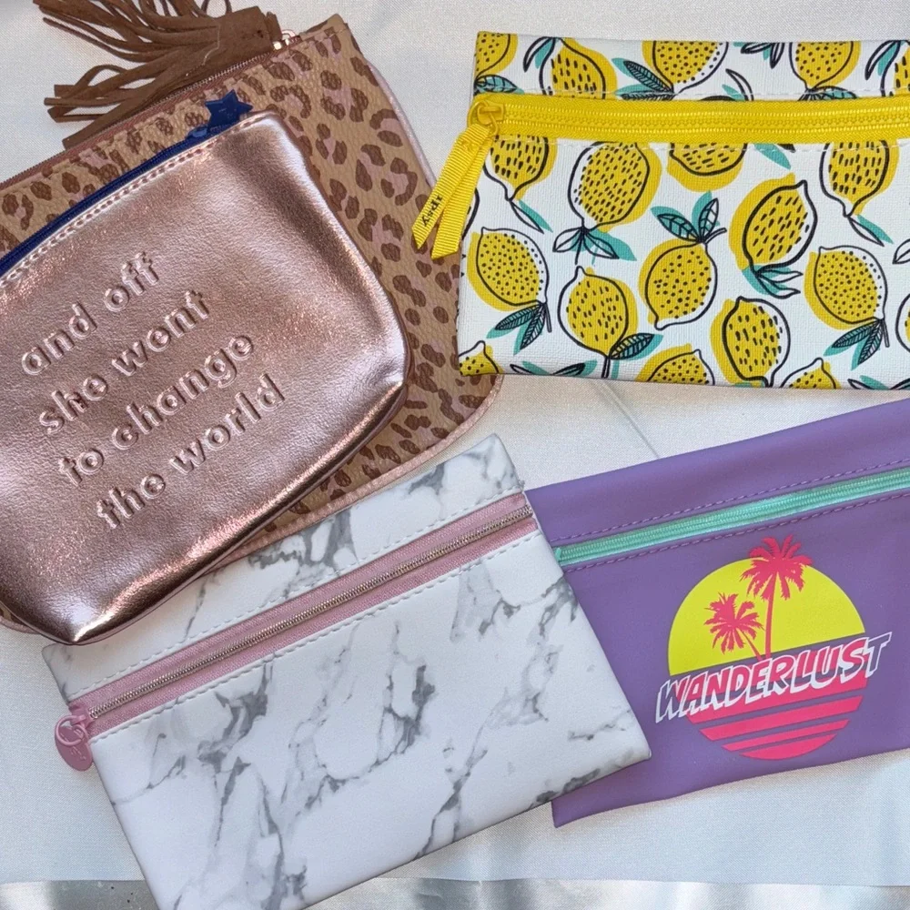 ipsy Makeup Bags Collection 10 bags Vibrant Colors